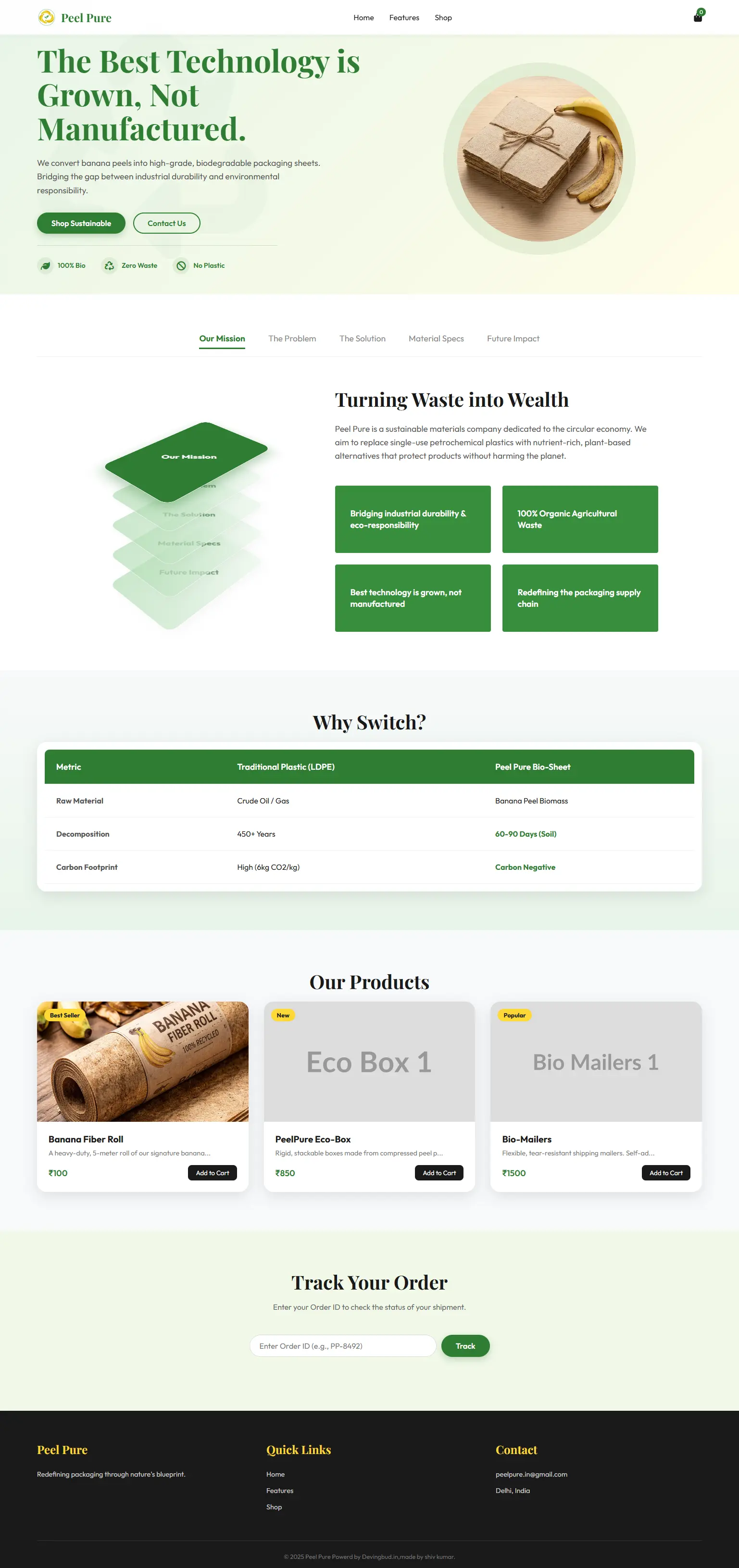 PeelPure Website Preview